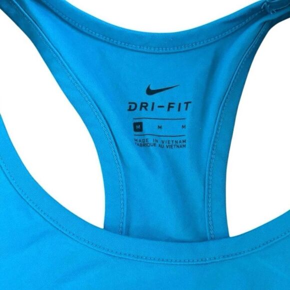 Nike Women's Blue Racerback Tank Top M Gym Running Sleeveless - Picture 2 of 6